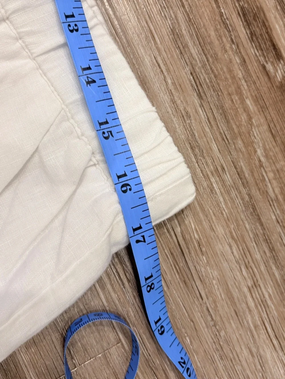 NWT Quince White 100% European Linen Pull On Pants, Ankle Length Size L - Picture 5 of 9